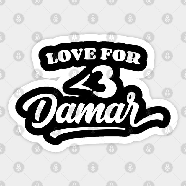 Love For Damar v10 Sticker by Emma